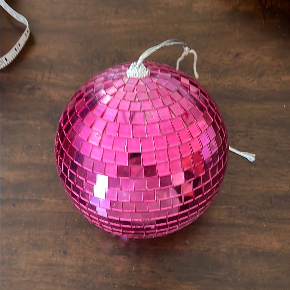 Pink Disco Ball Ornament